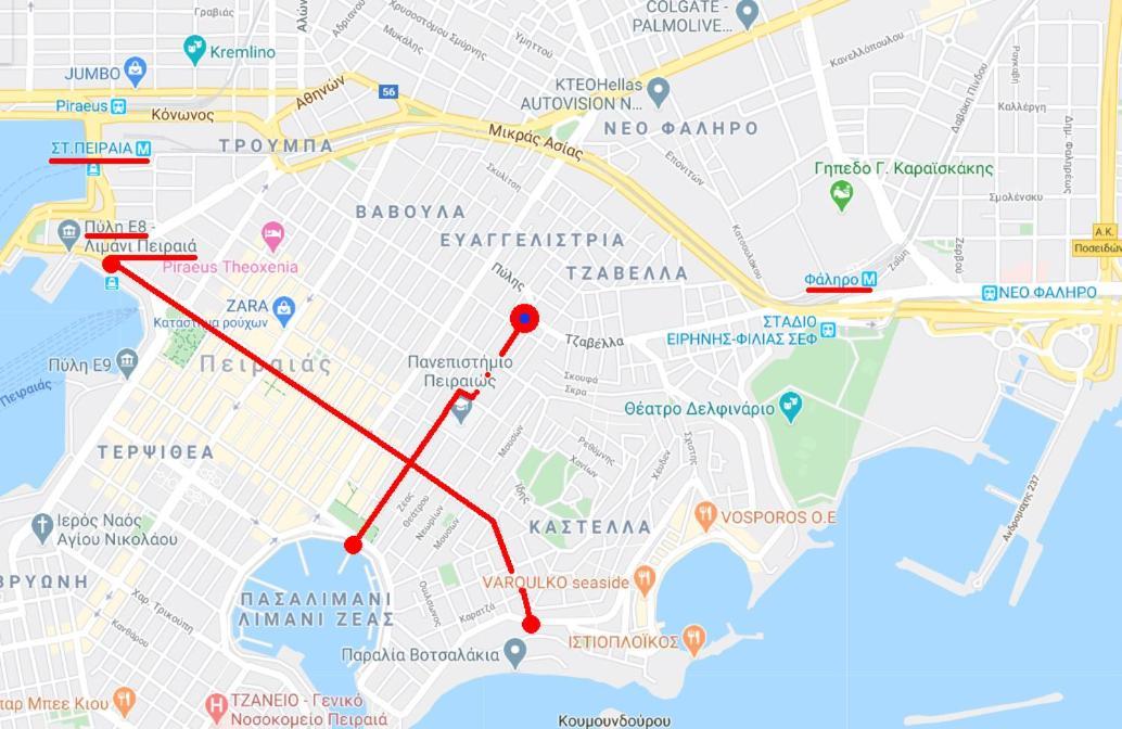 Apartment Center Piraeus Location Kastella Passalimani Port Exterior foto